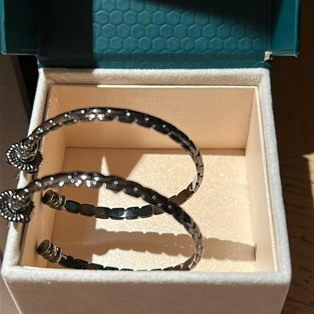 Jai gunmetal hoops